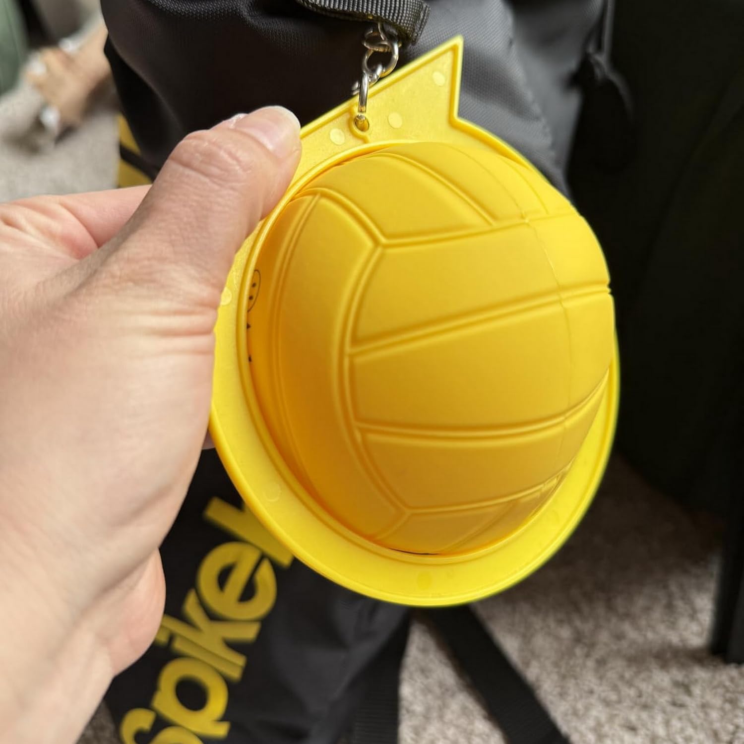 Aolowewin 3-Pack 3.5 Inch Yellow PVC Roundnet Replacement Balls – Deflated Strong Bounce Balls for Spikeball, Beach Volleyball, and Pet Play
