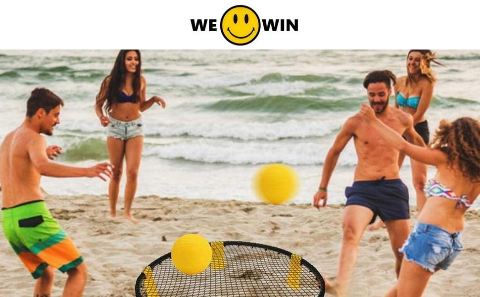 Aolowewin 3-Pack 3.5 Inch Yellow PVC Roundnet Replacement Balls – Deflated Strong Bounce Balls for Spikeball, Beach Volleyball, and Pet Play