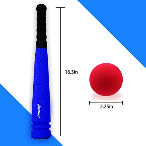 Aoneky 16.5-Inch Foam Baseball Set for Toddlers – Soft, Lightweight Bat and Ball for Ages 1-3