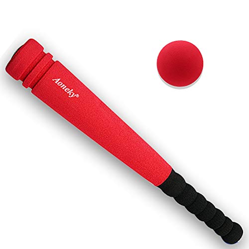 Aoneky Mini Foam Baseball Bat and Ball - 16.5 Inch Toddler Toy Set