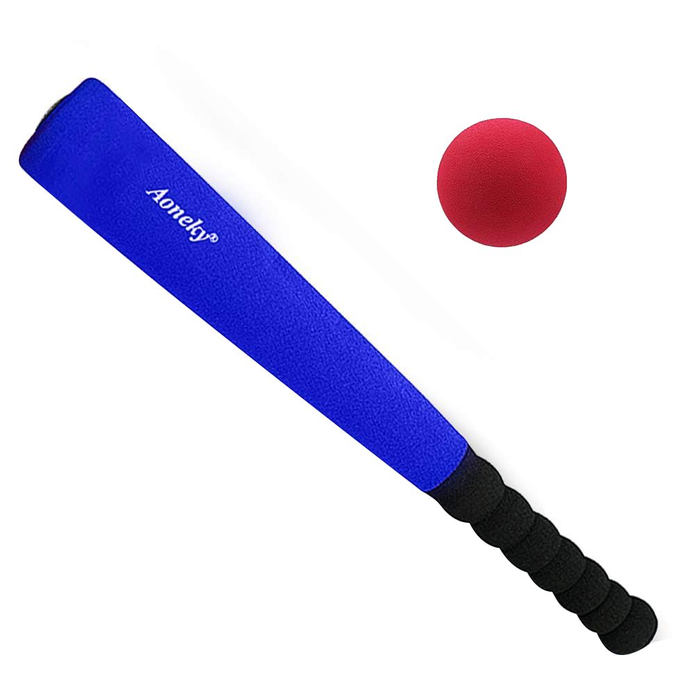 Aoneky Mini Foam Baseball Bat and Ball for Toddlers, 16.5 inches