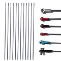 AONTOKY M3 11.8-Inch 304 Stainless Steel Pushrod Connector for RC Models (12-Pack)