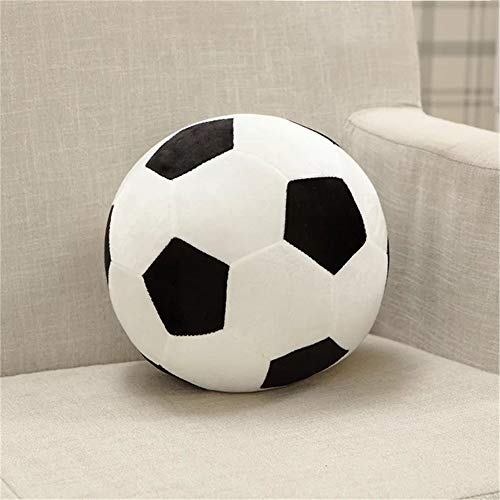 AOQI Black & White Plush Soccer Ball Pillow - Soft Stuffed Toy for Kids, 7.8 Inch
