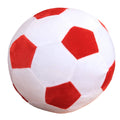 AOQI Plush Soccer Ball 20cm - Soft Stuffed Toy Football Pillow for Kids, Red & White