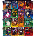 Aowplc 64 Sheets Halloween Stickers for Kids - 16 Designs, Waterproof, DIY Craft Party Favors