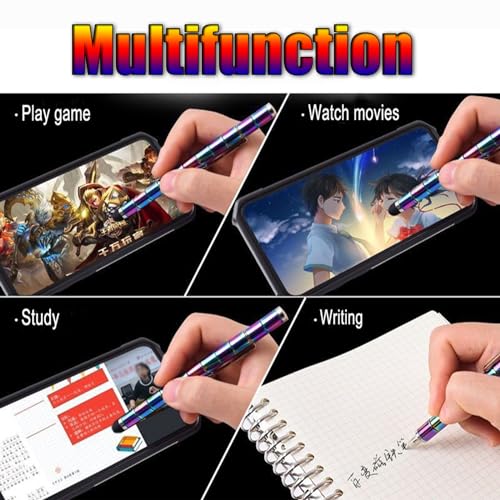 AOYALABOR Magnetic Fidget Pen with 14 Rings, 30 Steel Balls, 5 Gel Ink Refills – Stress Relief Toy for Teens and Adults