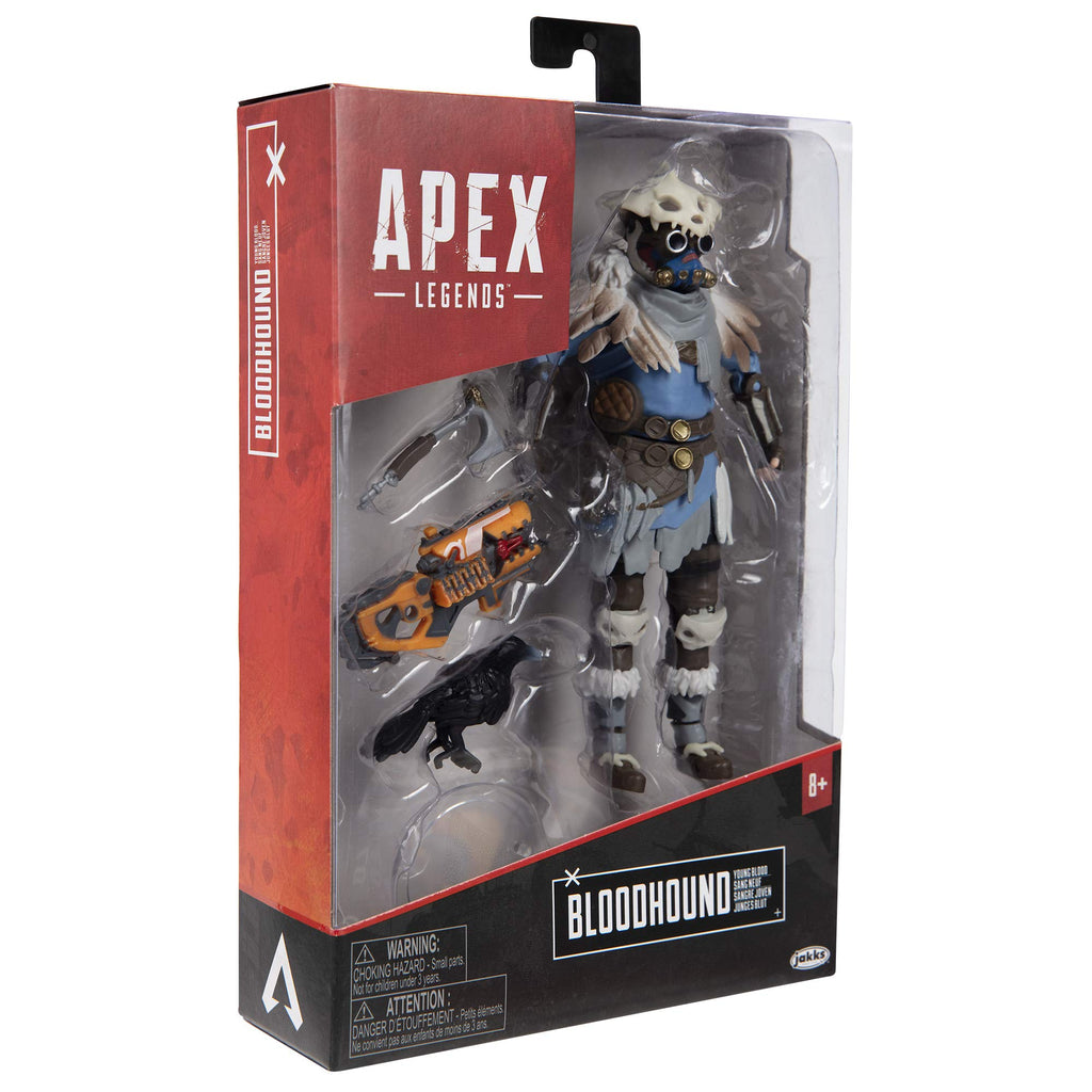 Apex Legends Bloodhound 6-Inch Action Figure with Young Blood Legendary Skin - 25 Points of Articulation, Collectible Toy for Ages 8+
