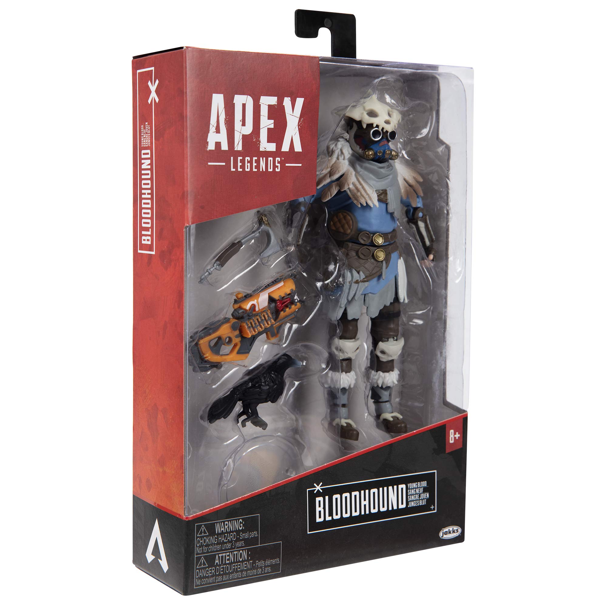 Apex Legends Bloodhound 6-Inch Action Figure with Young Blood Legendary Skin - 25 Points of Articulation, Collectible Toy for Ages 8+