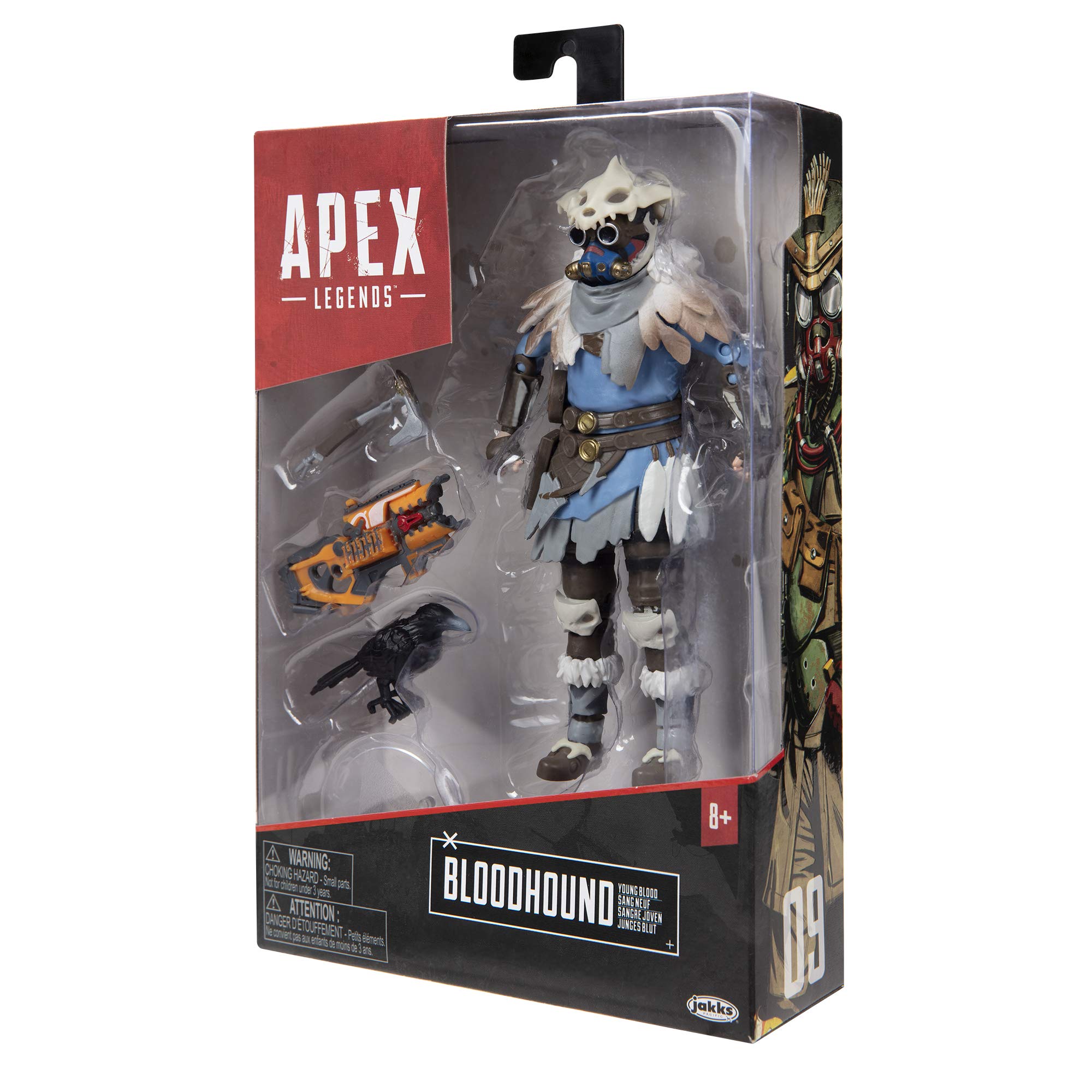 Apex Legends Bloodhound 6-Inch Action Figure with Young Blood Legendary Skin - 25 Points of Articulation, Collectible Toy for Ages 8+
