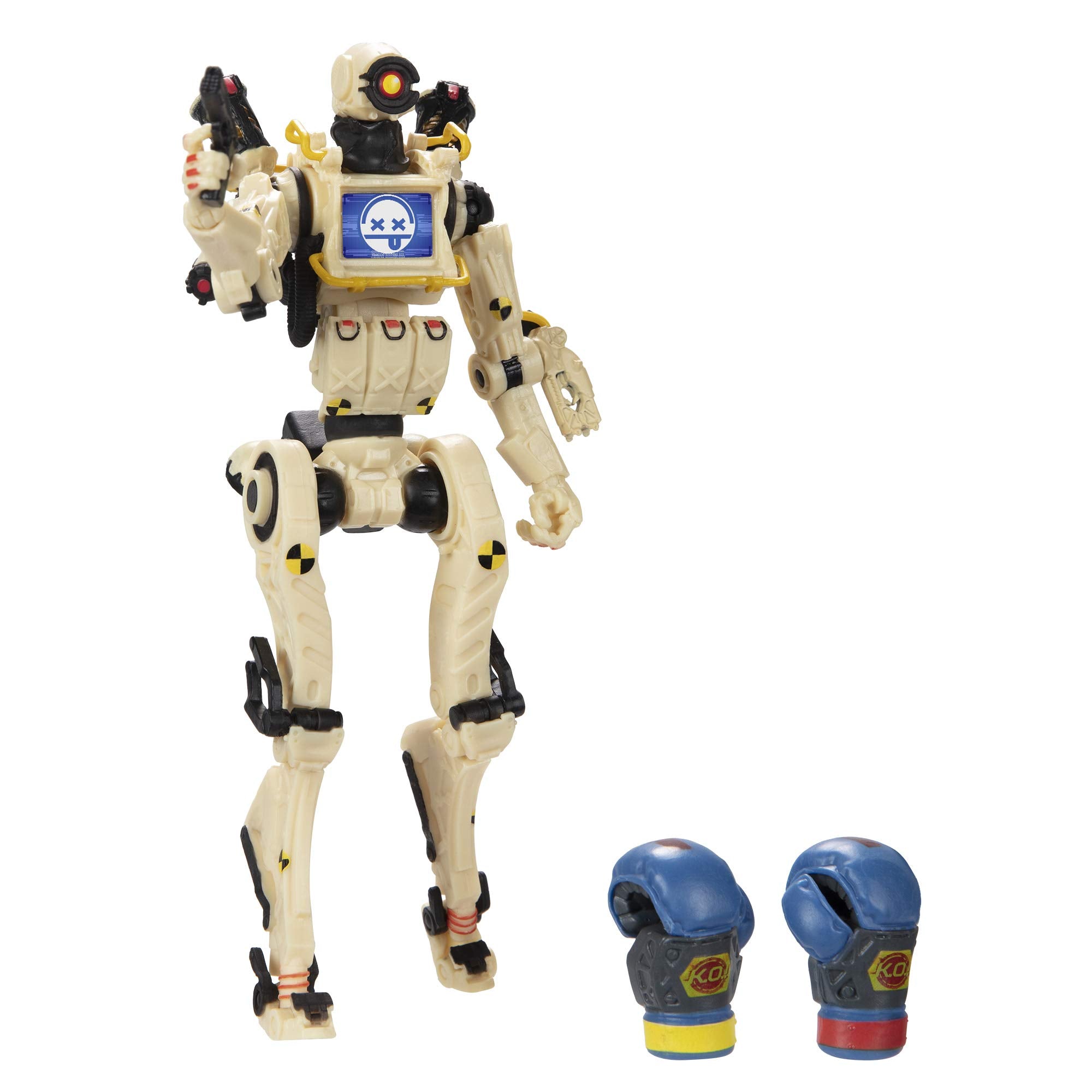Apex Legends Pathfinder Crash Test Rare Skin 6-Inch Action Figure - Highly Detailed Poseable Collectible