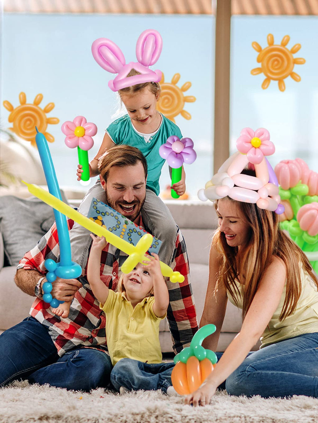 Apipi 100 Pack 260Q Balloon Animal Kit with Pump – Pastel Macaron Latex Twisting Balloons for Party Decor, Birthday Gifts, and DIY Craft