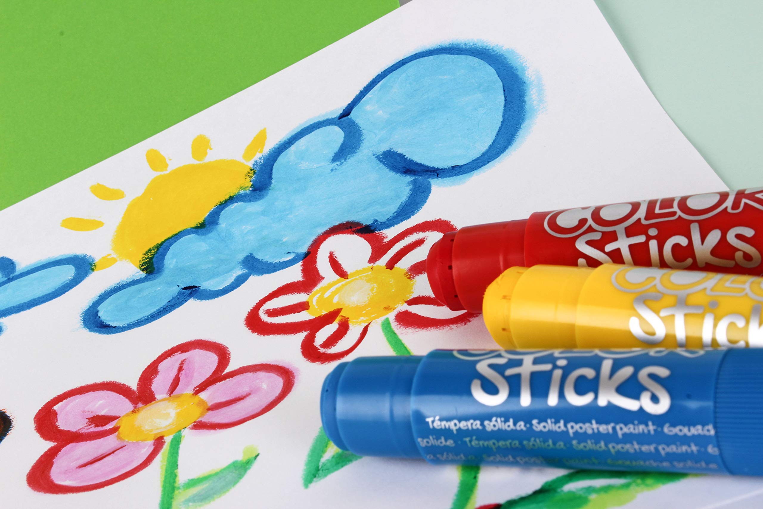 APLI Kids Metallic Colouring Sticks – 6-Pack, 6g Each, Quick-Drying and Non-Staining