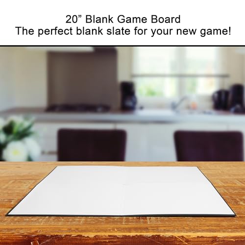 Apostrophe Games 20x20 Blank Game Board – Quad-Fold Matte DIY Board for Family Game Creation