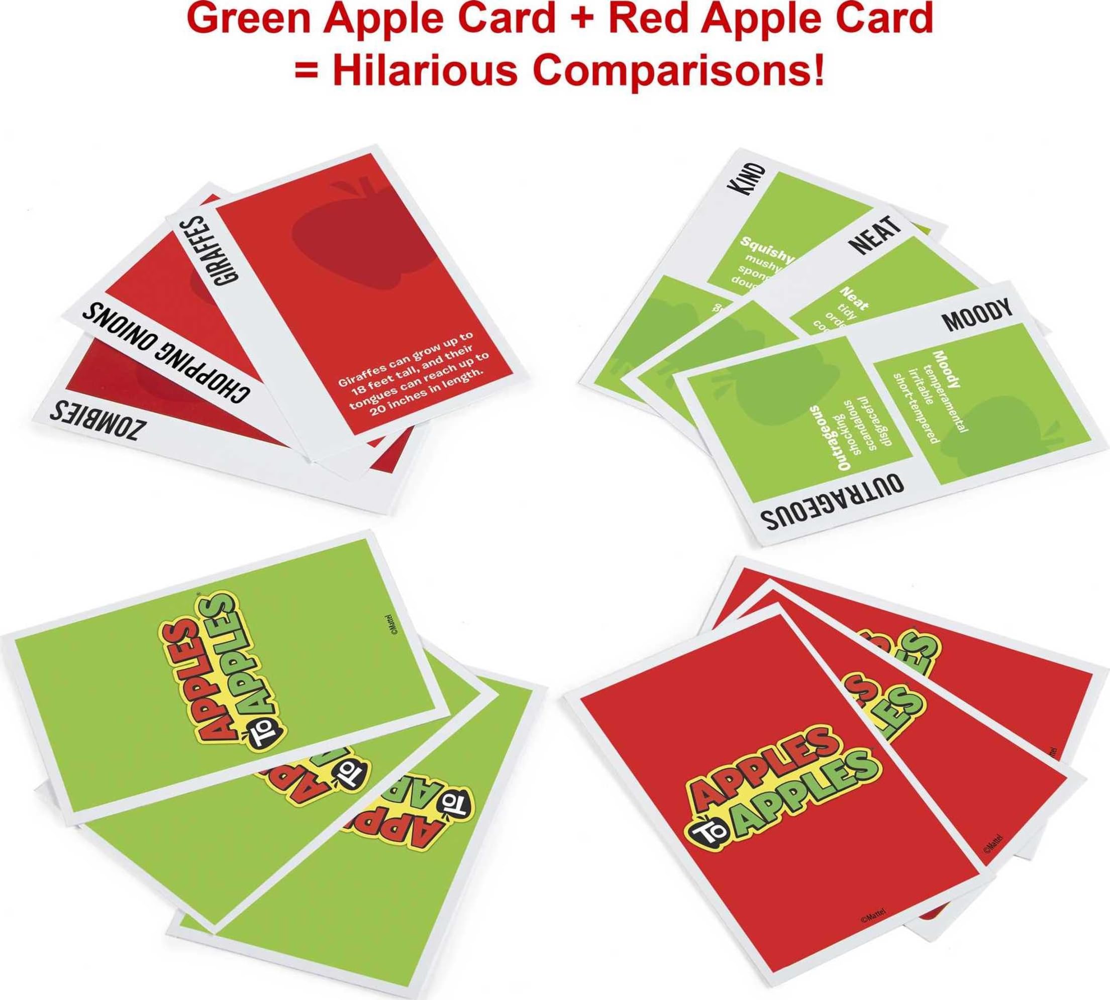 Apples to Apples by Mattel: The Comparison Party Game for 4 to 8 Players (500+ Cards)