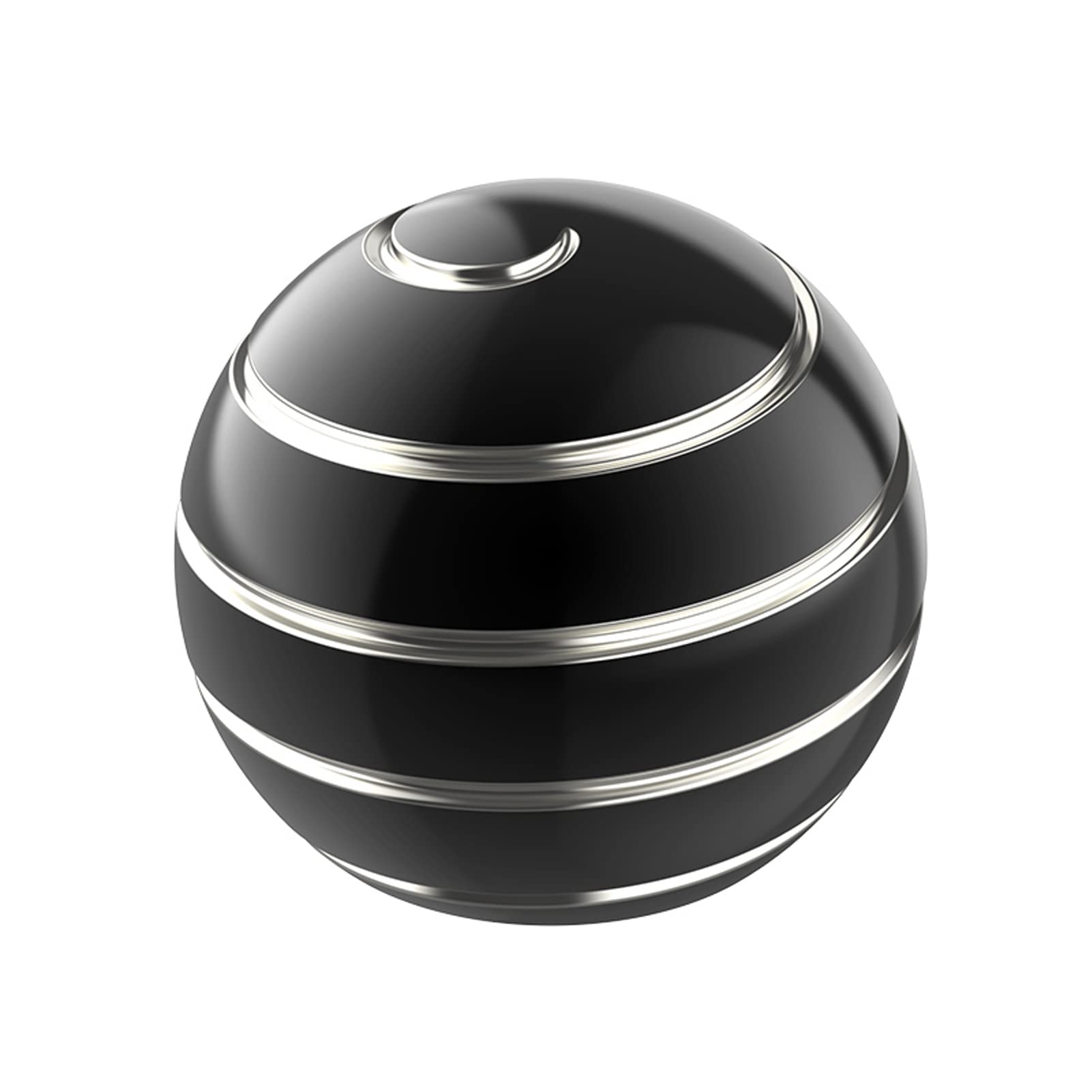 Apqdw Kinetic Desk Spinner – 1.77-Inch Fidget Toy for Office Stress Relief, Black