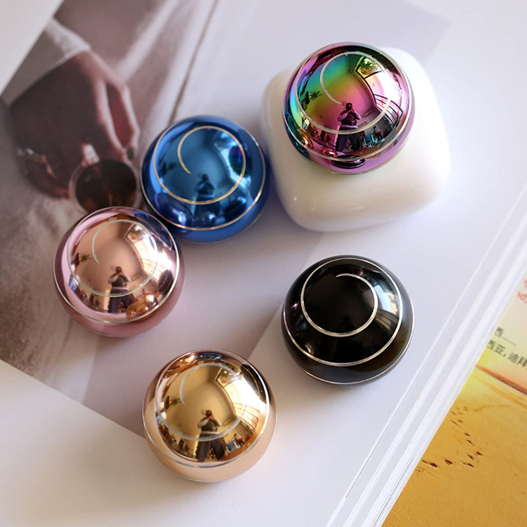 Apqdw Kinetic Desk Toy 1.77'' Rainbow-A - Fidget Spinning Ball for Office Stress Relief, ADHD Focus, Optical Illusion, Portable Pocket Size (45mm)