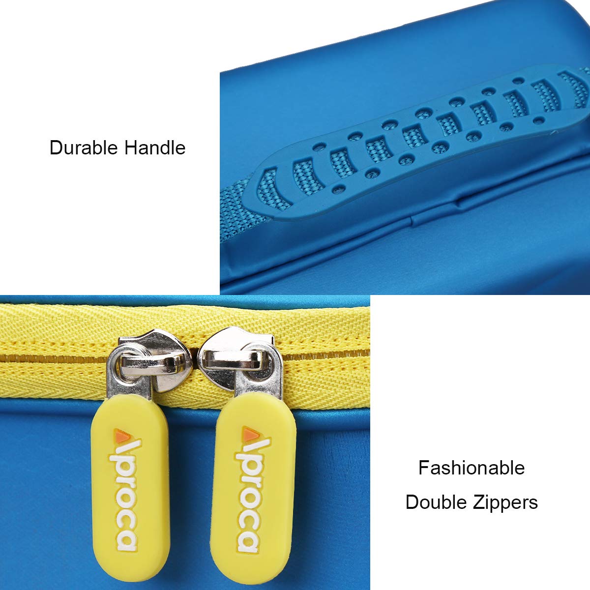 Aproca Storage Case for LeapFrog Fridge Phonics Magnetic Letter Set – Blue-Yellow Zipper (Case Only)