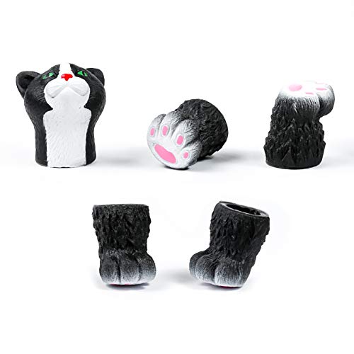 AQKILO Squirrel and Cat Finger Puppet Set – 2-Piece Mini PVC Puppets for Storytelling, Gifts, and Pretend Play
