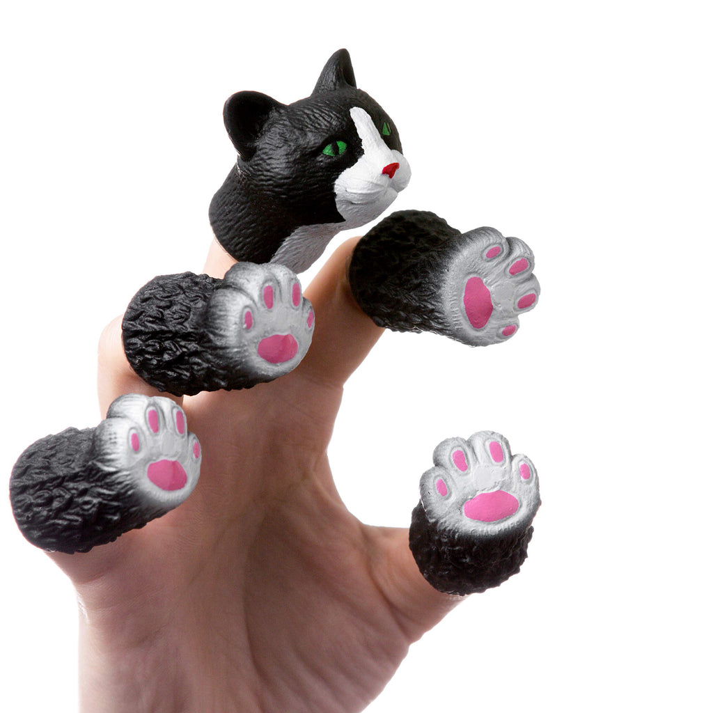 AQKILO Squirrel and Cat Finger Puppet Set – 2-Piece Mini PVC Puppets for Storytelling, Gifts, and Pretend Play
