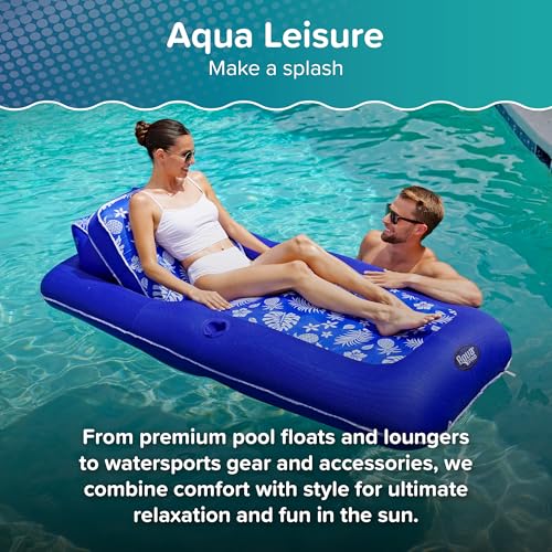 Aqua LEISURE Inflatable Kiddie Pool with Clear Sides and Cushioned Bottom