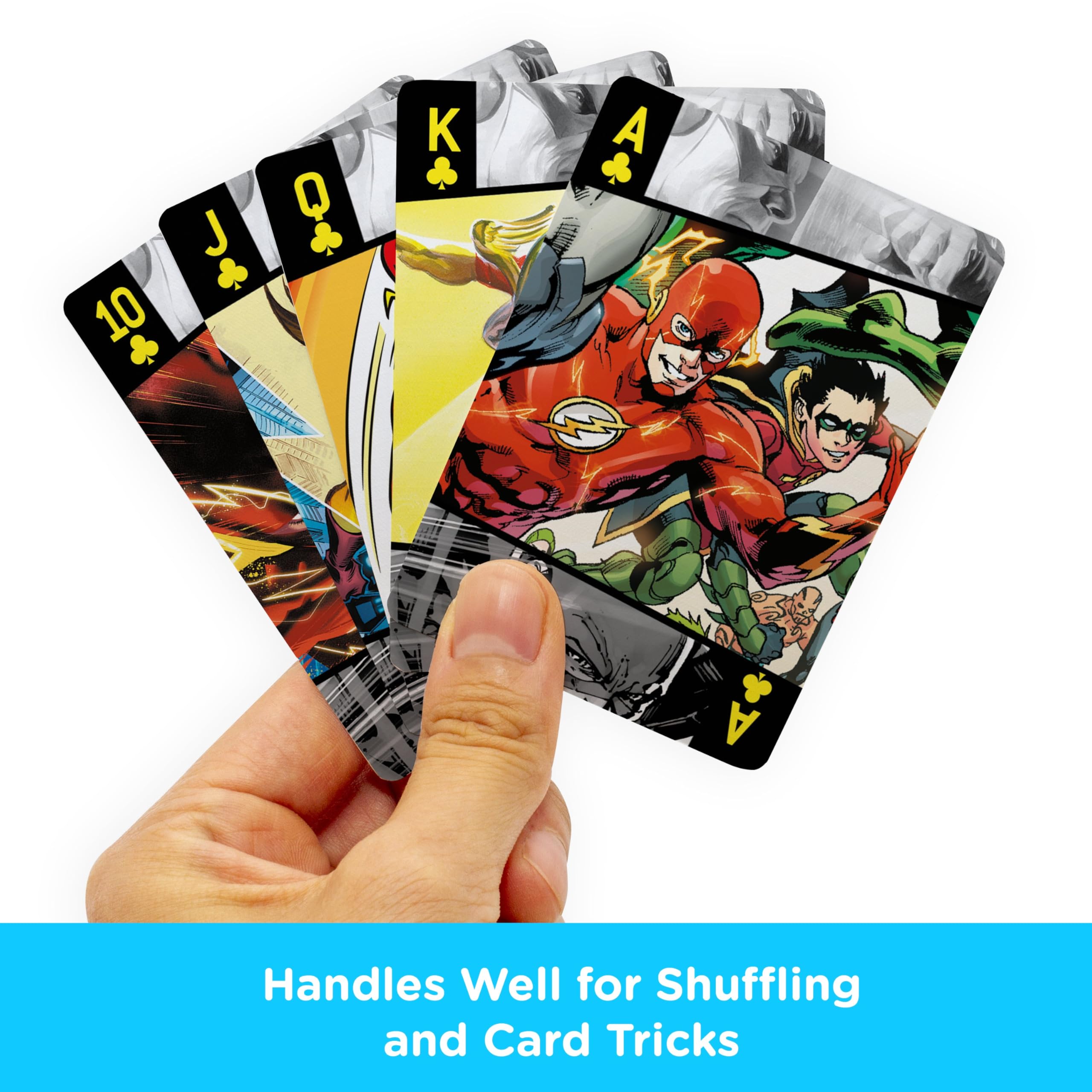 AQUARIUS DC Comics The Flash Playing Cards – Officially Licensed 54-Card Deck for Poker and Family Game Night