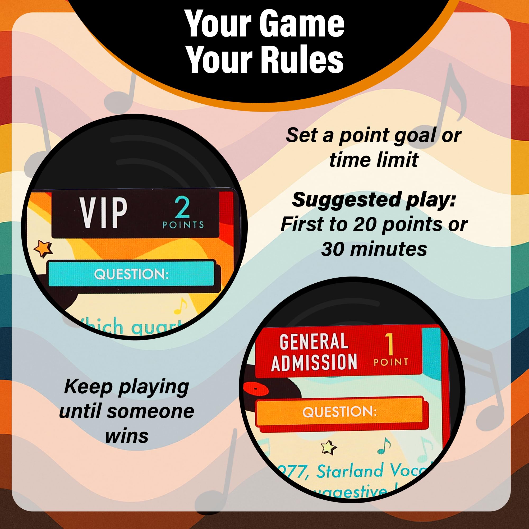AQUARIUS I Love the 70s Music Trivia Card Game - 102 Questions on 52 Cards for Adults & Teens