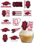 Arkansas Razorbacks Cupcake Toppers (24 Pack) – PartyKandy Game Day & Graduation Decorations