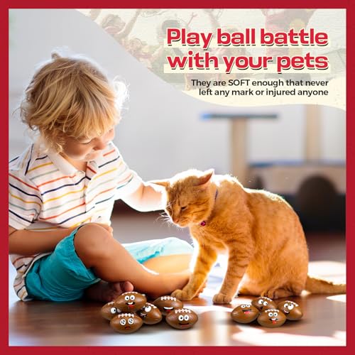 Arrowbash 12 Pack Mini Football Stress Balls with Funny Faces – PU Foam Squeeze Toys for Anxiety Relief, Party Favors, and Gifts