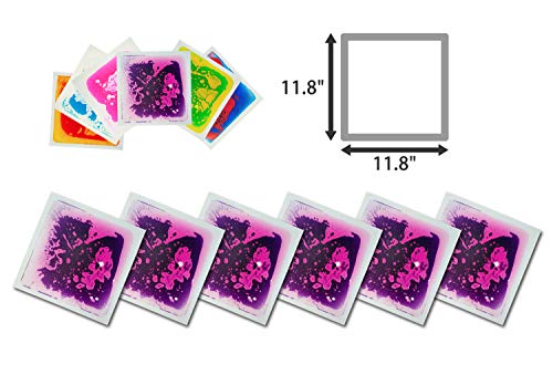 Art3d Liquid Fancy Floor Tile - Purple, 11.8" x 11.8" Single Pack