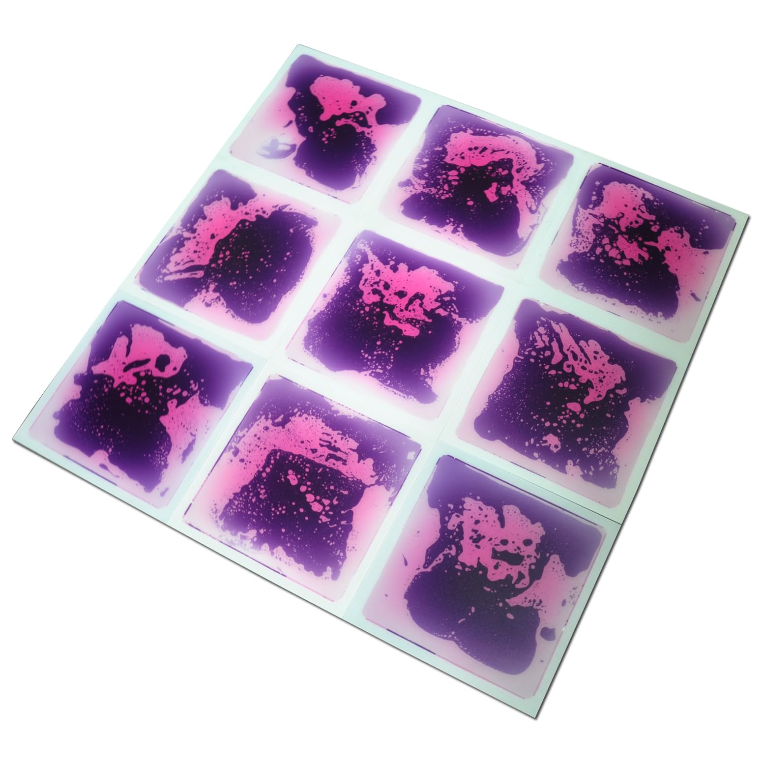 Art3d Liquid Fancy Floor Tile - Purple, 11.8" x 11.8" Single Pack