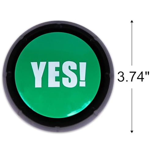 ArtCreativity Yes Button – Funny Desk Toy with 10 Sound Variations