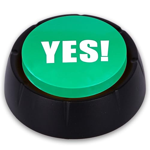 ArtCreativity Yes Button – Funny Desk Toy with 10 Sound Variations