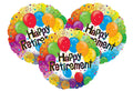 Artisan Owl Set of 3 Happy Retirement 18" Foil Balloons with Confetti