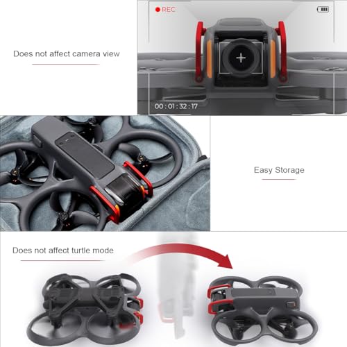 Arzroic Gimbal Guard for DJI Avata 2 – Red, Lightweight Aluminum Alloy Protector