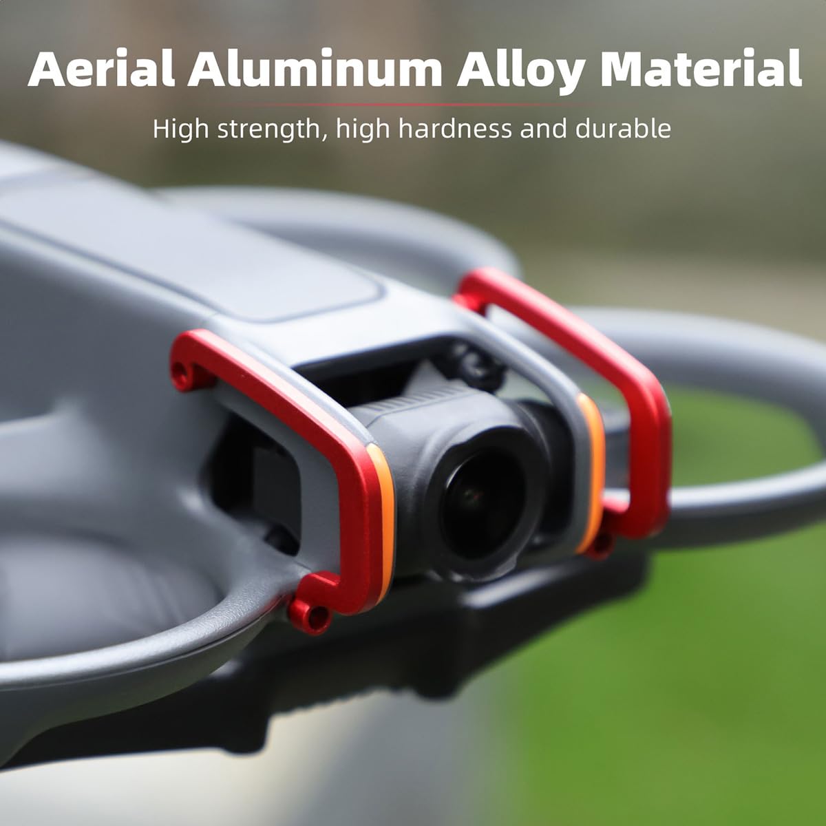 Arzroic Gimbal Guard for DJI Avata 2 – Red, Lightweight Aluminum Alloy Protector