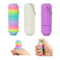 ASCAVS Little Ouchies Pro Fidget Toy - 3-in-1 Click Spinner Pain Stim with Keychain, Glow in the Dark