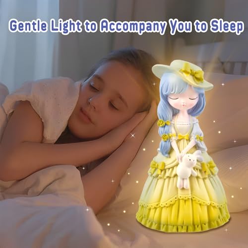 ASIOWELY Paint Your Own Princess Lamp Kit – DIY Night Light Craft for Kids Ages 3-12