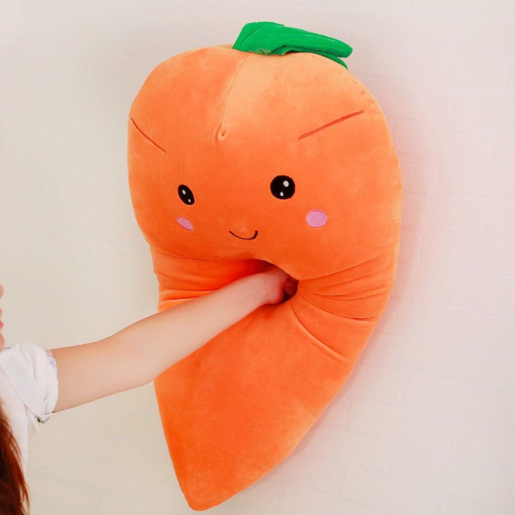 ASkinds Cartoon Carrot Plush Toy – Soft Cotton Stuffed Carrot Pillow for Kids and Girls