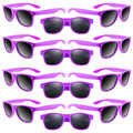 ASTARON 12 Pack Neon Purple Party Sunglasses Bulk – Beach Wedding Pool Favors