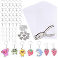 ASTARON 181-Piece Shrinking Plastic Sheets Kit with Keychain Accessories