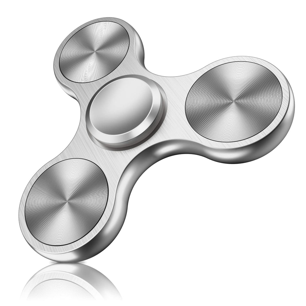 ATESSON Fidget Spinner – Ultra Durable Stainless Steel, 3-5 Minute Spins for Focus and Stress Relief