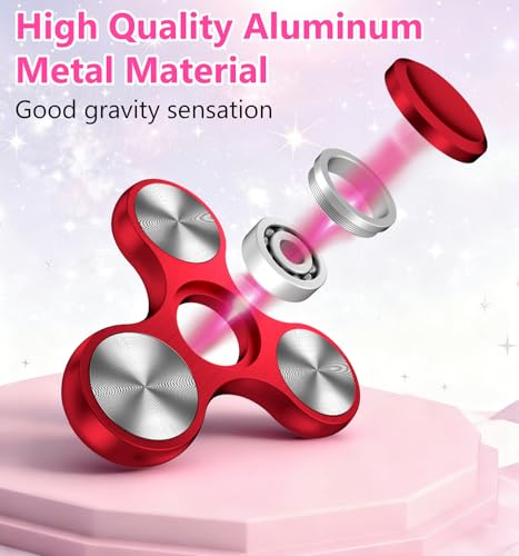 ATESSON Ultra Durable Stainless Steel Fidget Spinner – High Speed Precision Metal Toy for Stress Relief and Focus