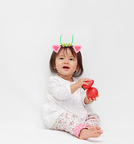 Atvscay 4-Pack Cute Cat Ears Headbands – Elastic Wire & Felt, 7.5x5.5 inches, for Parties & Cosplay
