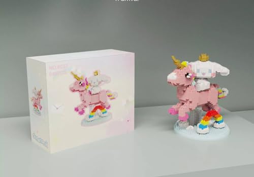AUHORA Mini Building Blocks White Puppy 6033 – 949 Pieces Micro Blocks Set for Adults