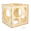 Auihiay Collapsible Wood Balloon Sizer Box - 2 to 10 Inch 9-Hole Sizing Tool for Party Decor