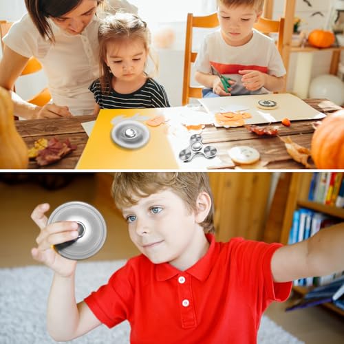 AUKARENY Metal Fidget Spinner – 3-8 Min Spin Time, Stainless Steel Bearing, ADHD Stress Relief Toy for Kids & Adults