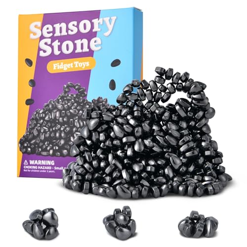 Aukit 550-Piece Ferrite Fidget Stones – Weak Magnetic Sensory Toys for Stress Relief and Focus for Adults and Teens