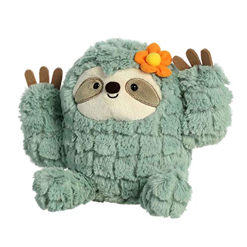 Aurora Cactus Sloth Stuffed Animal - 8 Inch Green Plush Toy from Cactus Kingdom