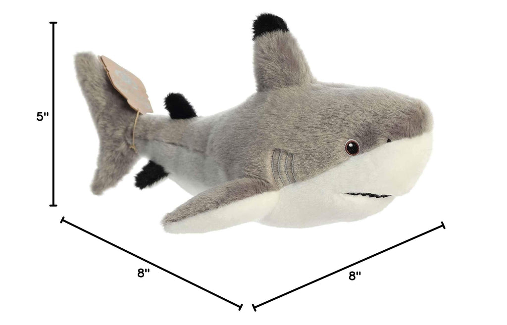 Aurora Eco Nation Blacktip Shark Stuffed Animal – 15-Inch Sustainable Plush Made from Recycled Materials