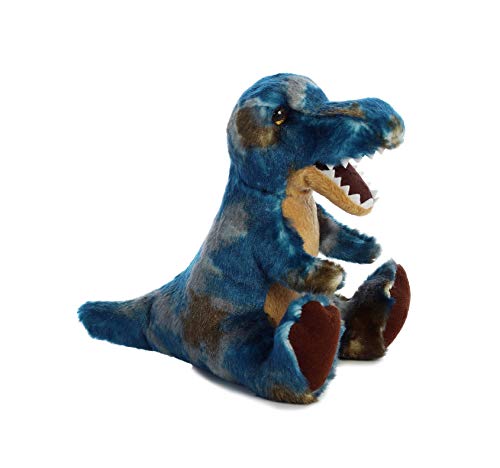Aurora Ferocious Dinos & Dragons T-rex Stuffed Animal – 7-Inch Blue Dinosaur Plush with Bean Pellets